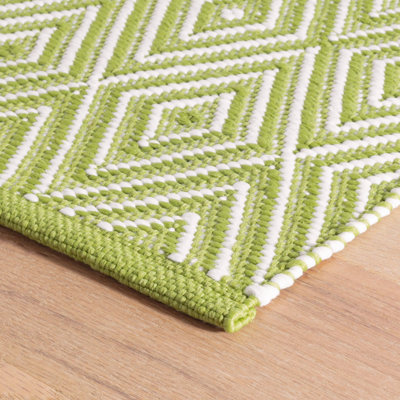 Diamond Flatweave Geometric Area Rug