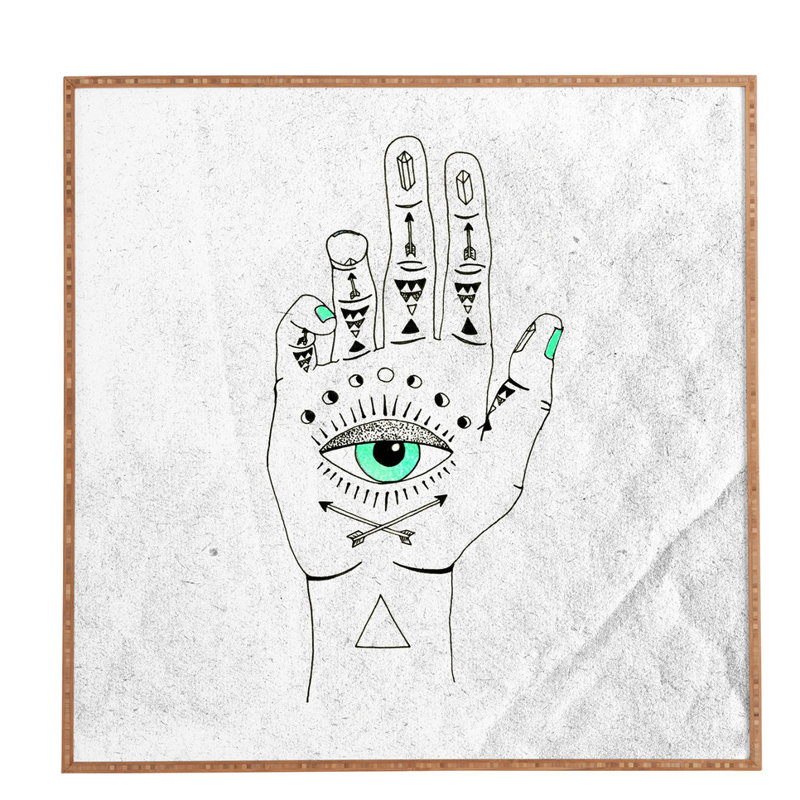 « eye see hamsa », impression encadrée, H 30 po x l 30 po x P 1 po