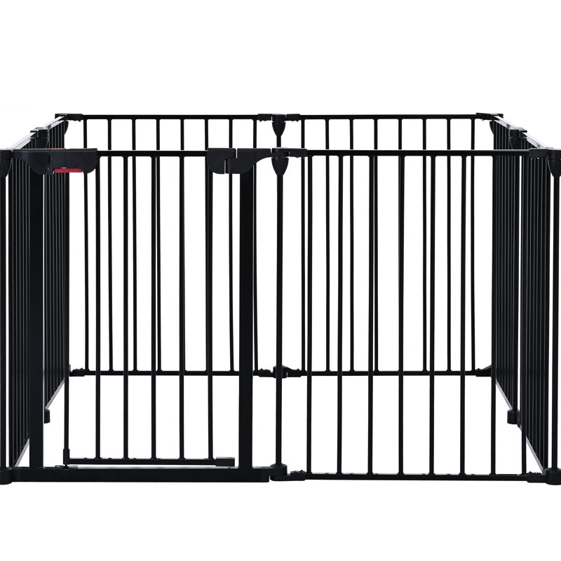 Barrière pour animaux 6 panneaux, H 28,9 po x l 194,49 po x P 29,31 po