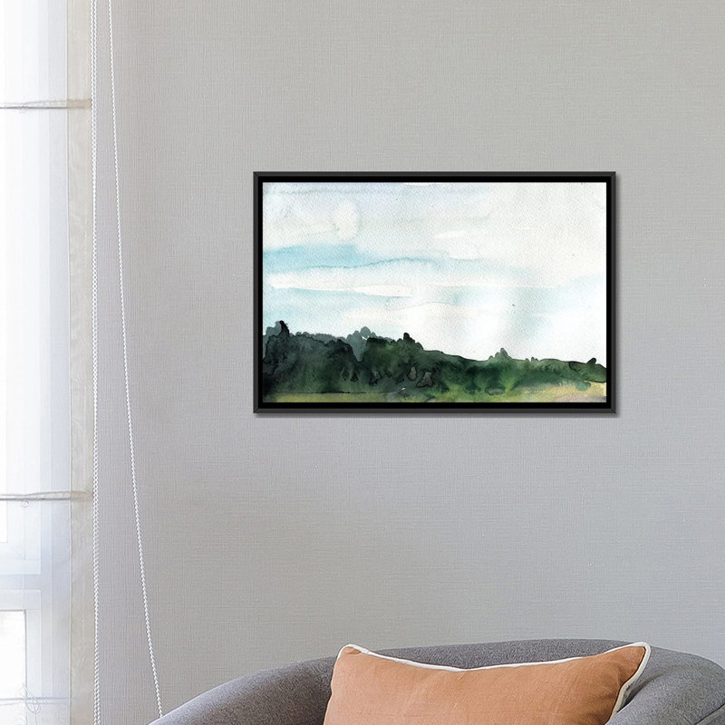 « into the thé », reproduction d’impression sur toile, H 18 po x l 26 po x P 1,5 po, Toile avec cadre noir, Pas de tapis