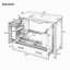 Freestanding Standard Single Vanity Bathroom Vanity With Ceramic Top-736242584-736242587-736242588