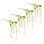 Tige florale Amaranthus (ensemble de 4)