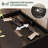 17.7" W 2 - Drawer Nightstand with LED light and Charging Station-144635749