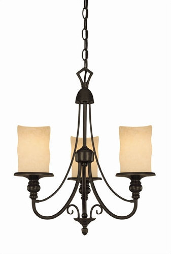 Lustre ombré à 3 lumières Hearthstone
