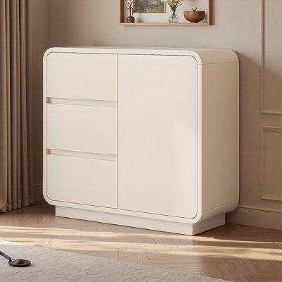 Cream style storage sideboard cabinet