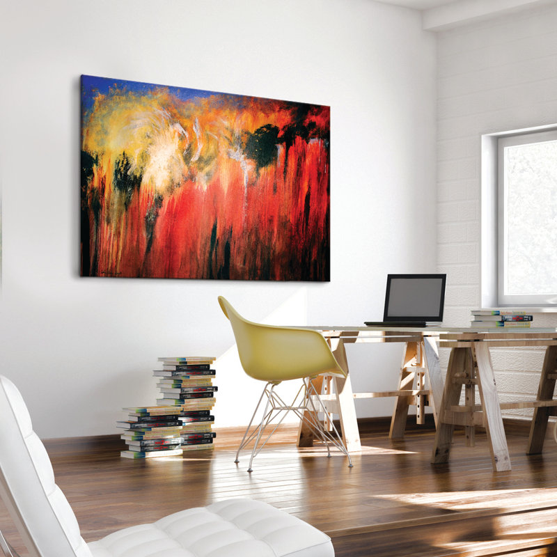 Regeneration by John Louis Lioyd - Painting on Canvas, 102cm H x 152cm W, Timber Floater Framed