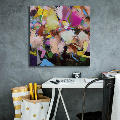 Epic Graffiti 'The Can Can'  by Allan Friedlander Canvas Wall Art, 26" x 26"