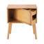 Table de chevet rotative à compartiments cachés, table de chevet moderne en rotin de style Mid-Century-123954456