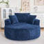 Fauteuil demi-tonneau pivotant en chenille-332416683
