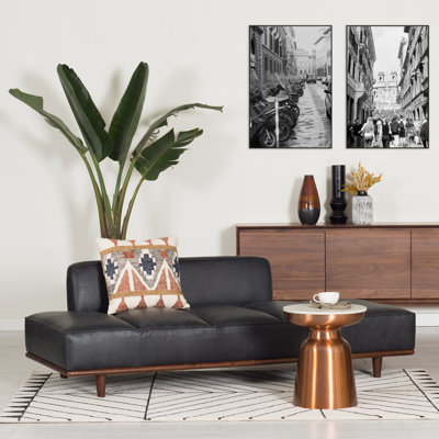 Jasper Full-Grain Genuine Italian Leather Daybed