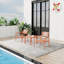  Ensemble de mobilier de jardin 3 pièces Summer, 2 chaises brun abricot, table basse