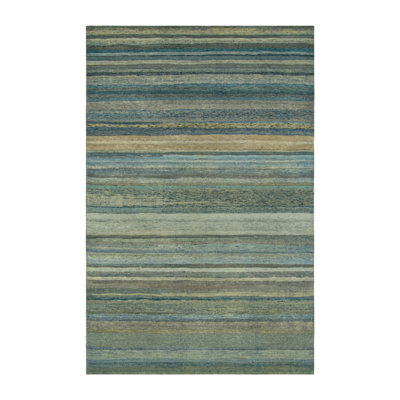 One-of-a-Kind 6'x9'2 2010s Wool Area Rug