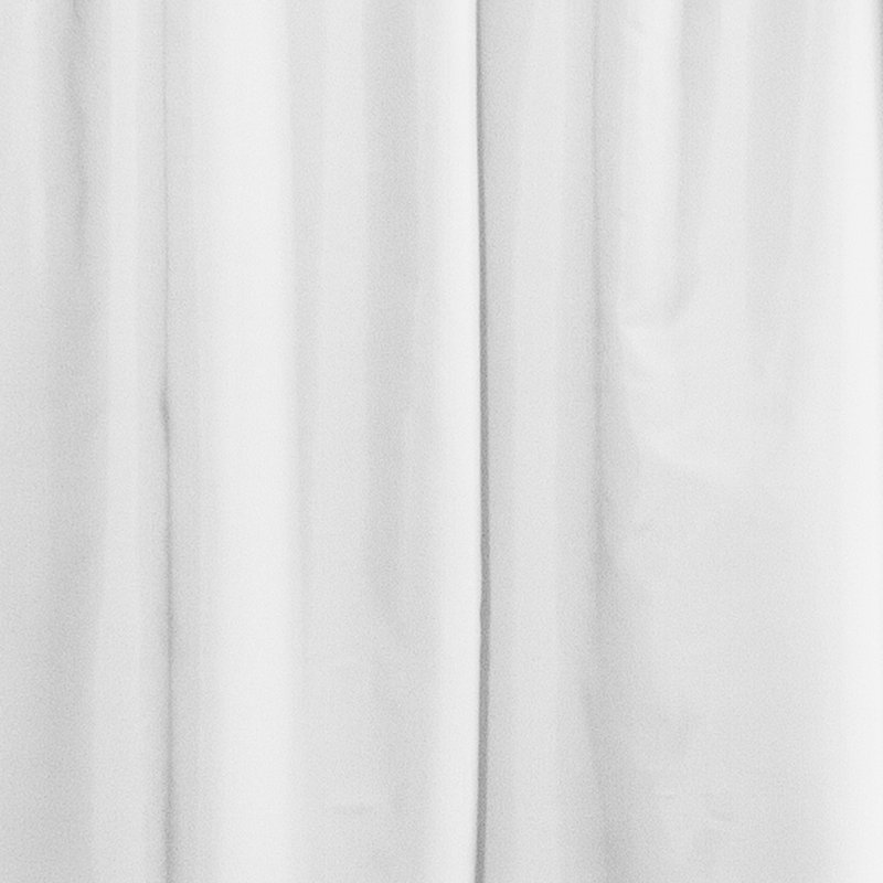 Rideau de douche simple en tissu, Blanc