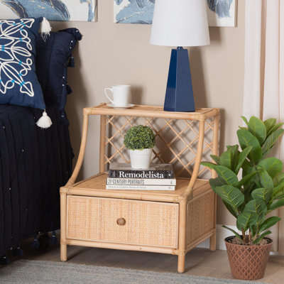 Lili 21.6'' W Wicker / Rattan Nightstand