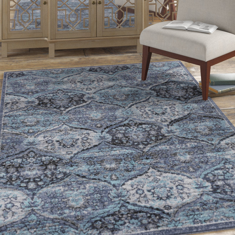 Corfu Floral Indoor Rug, Rectangle 5'3" x 7'3"