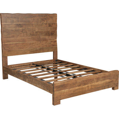 Frausto Live Edge Solid Wood Panel Bed