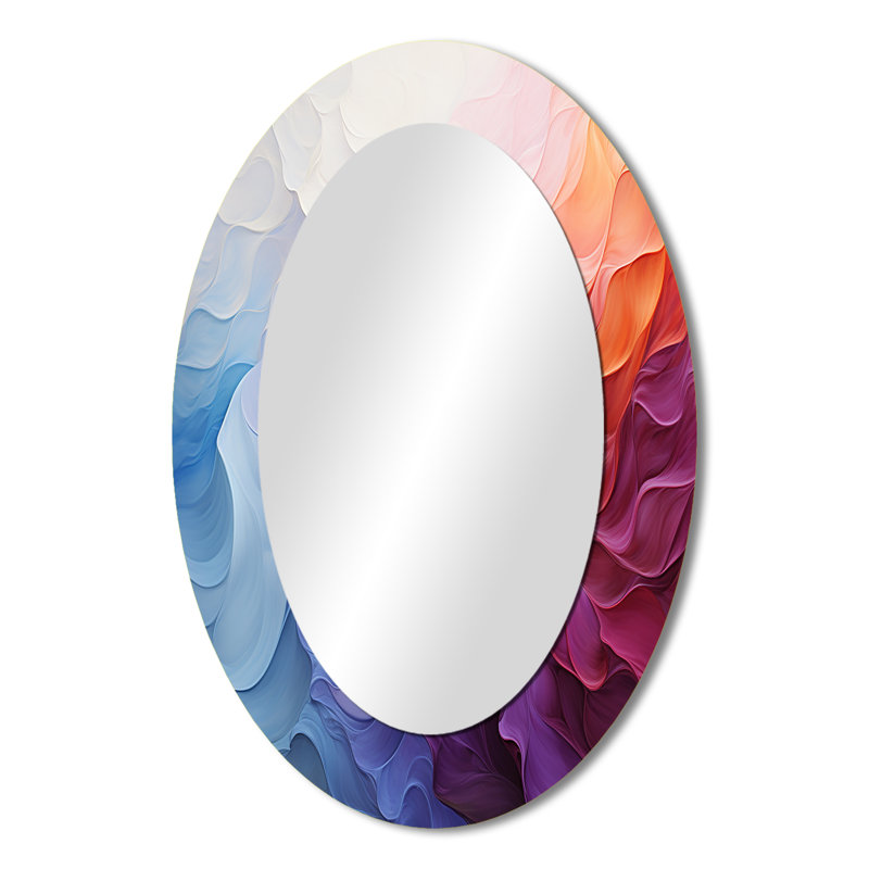 Miroir mural multicolore, 36 po x 24 po