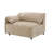 Veata Light Brown Suede Sectional Sofa