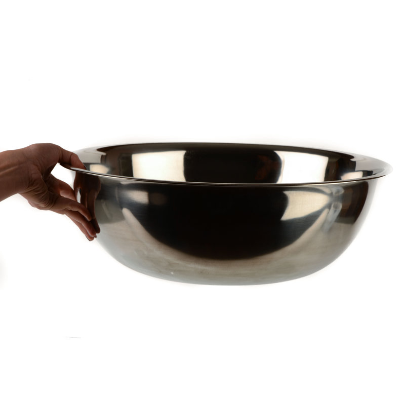 Bol à mélanger en acier inoxydable EcoQuality, Argent, 17.75"