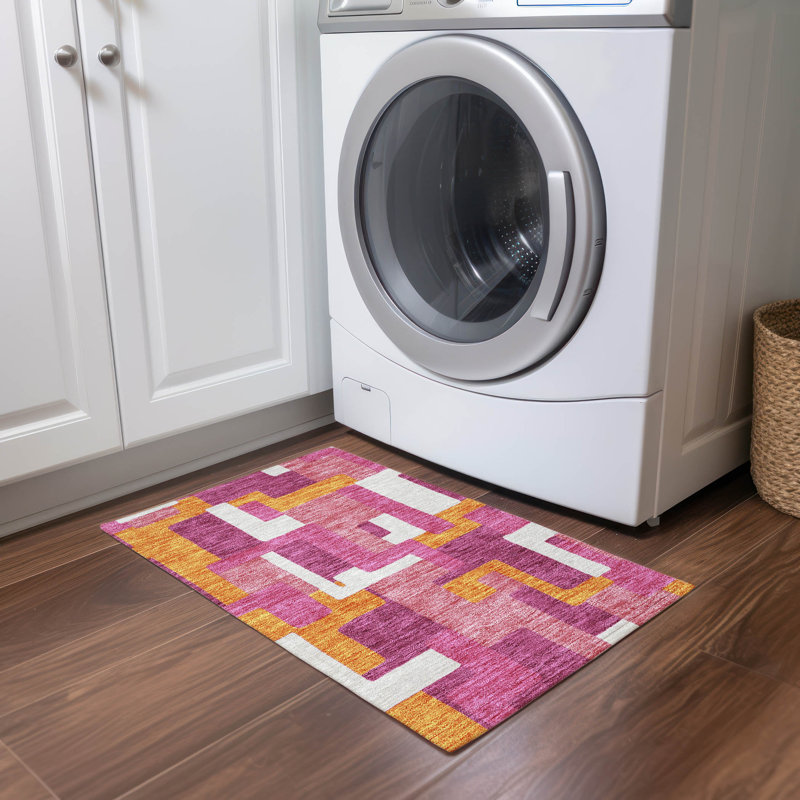 Tapis intérieur / extérieur antidérapant Chayden, Rectangle 1 pi 8 po x 2 pi 6 po