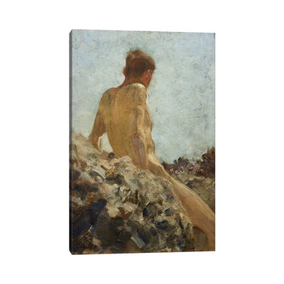 Nude Study by Henry Scott Tuke - Wrapped Canvas Painting