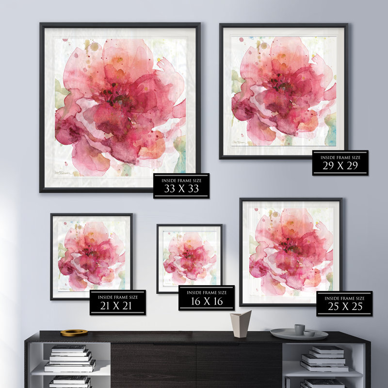 Bold Blush I - reproduction de cadre photo, H 22,5 po x l 22,5 po x P 1,5 po