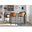 Melendy Upholstered Counter Stool with Metal Frame