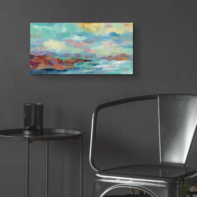 Ivy Bronx «Archipelago» par Silvia Vassileva, art mural en verre acrylique, 48 po x 24 po