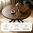 43.5 Inch Round Dining Table Set For 4, 5-Piece Wooden Table With Metal Leg Dining Chairs, Mid Century Modern Small Coffee Set For Dining Room Kitchen Apartment-539503439-539503433