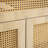 30-Inch Bathroom Vanity: Handwoven Rattan Doors, Solid Wood Legs & Resin Basin