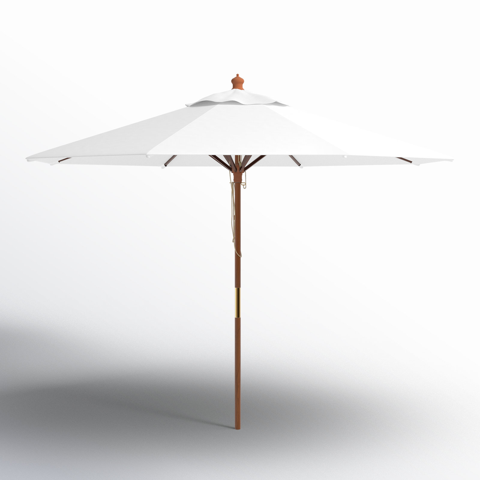 Ellarose 130'' Outdoor Umbrella, White