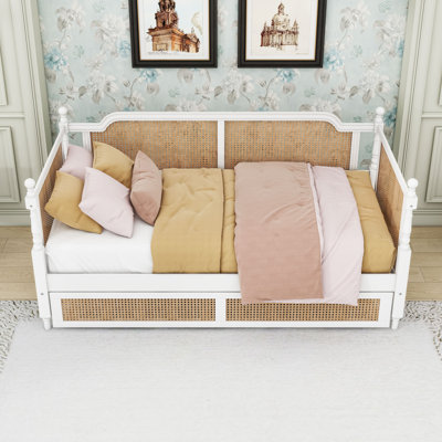 Wood Daybed with Trundle and Slats by Bay Isle Home