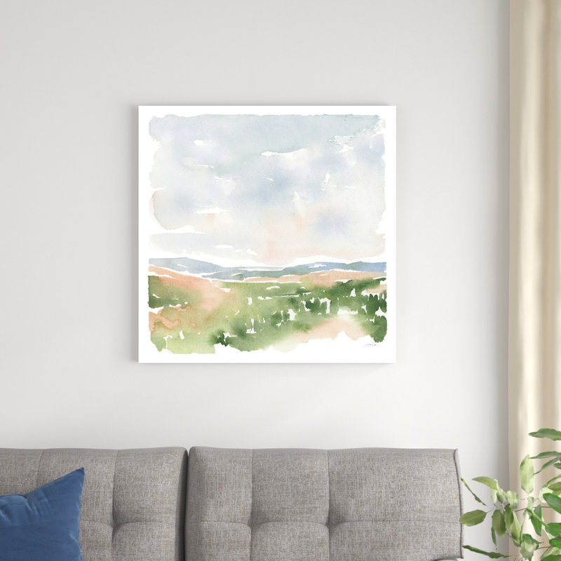 Paysage doux I, H 30 po x l 30 po x P 1,25 po