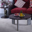 Ensemble de table basse et de table de bout 2 pièces avec placage en noyer et pieds en pierre frittée - 32,68 po et 16,93 po