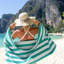 Serviette de plage Arkwright Cali Cabana 100% coton 30 x 60 (paquet de 4)-75204830