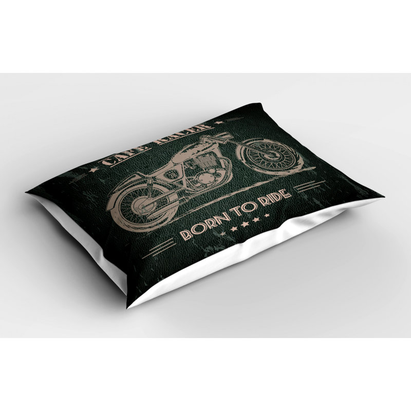 Motorcycle Polyester Sham Set, Twin