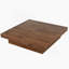 Table basse rectangulaire avec plateau en bois manufacturé