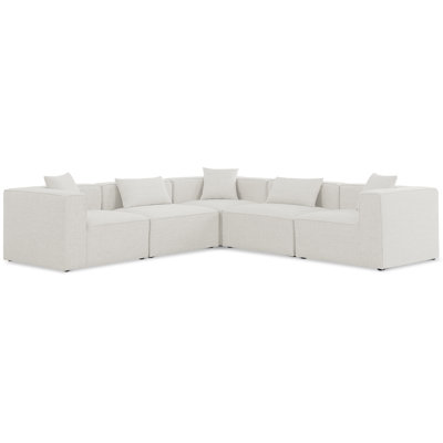 Cube Upholstered L-Shaped Sectional Reversible