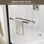 Porte de douche coulissante double encadrée de 44 à 48 po x 72 po avec verre trempé de 1/4 po (6 mm)-134197187