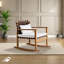 Chaise berçante en teck de haute qualité