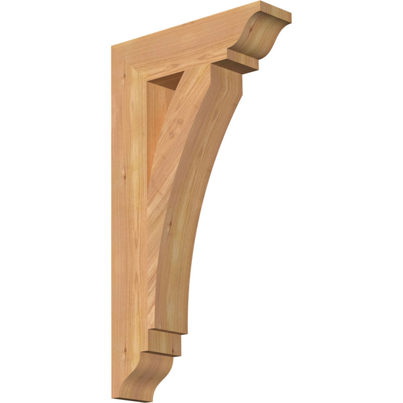 Support traditionnel Thorton, Cèdre rouge, H 26 po x l 3,5 po x P 14 po