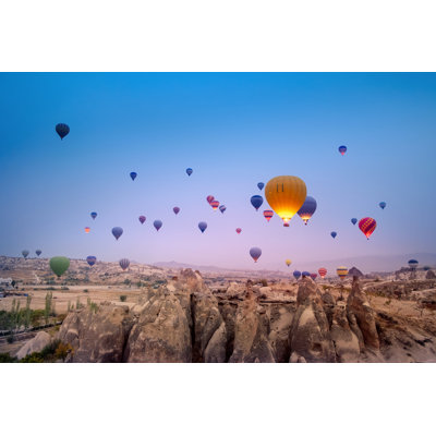 Balloons Over Cappadocia by Gilitukha - Wrapped Canvas Print