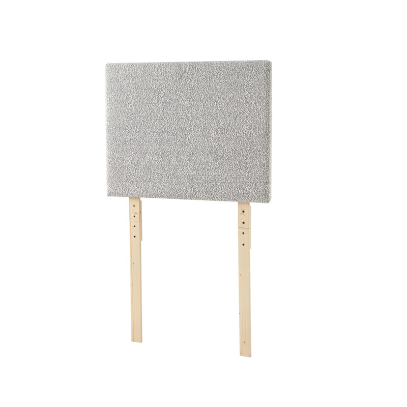 Villa Classic Upholstered Boucle Headboard Twin XL, Light Gray