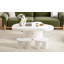 Ensemble de 3 tables basses de forme irrégulière avec 2 tiroirs et 2 petits tabourets de salon U-Can Cloud