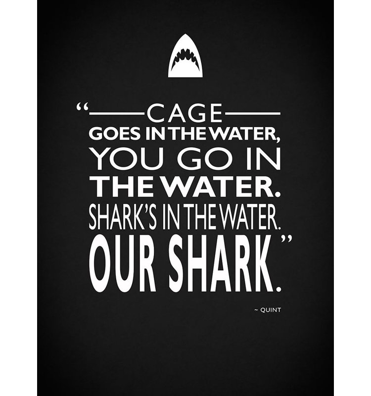 «Jaws», reproduction d'affiche par Mark Rogan (24 x 36) RGN114797
