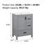 Meuble-lavabo compact avec lavabo en céramique intégré, porte d'armoire à fermeture en douceur, tablette de porte à double couche, trois tiroirs-1457863340