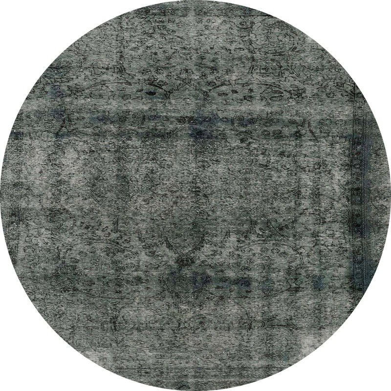 Abstract Indoor Rug, Round 4'