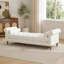 Banquette rembourrée moderne avec accoudoirs et rangement