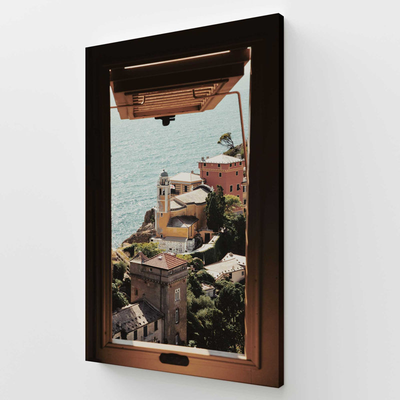 Window to the Sea Rolled Canvas Print, 72" H x 48" W x 1.25" D, Stretched Canvas