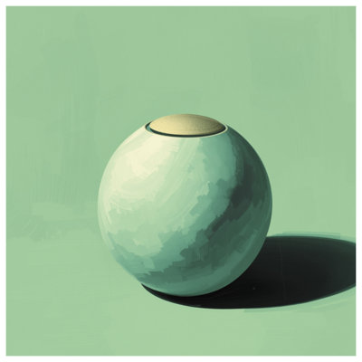 Green Spherical Object Wall Tapestry -  Sphere Wall Decor